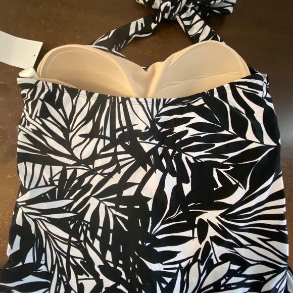 NWT Swimsuits for All Sheath Halter Swimdress One Piece Plus Size 20 - Picture 8 of 9